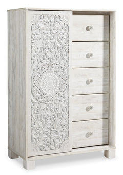 Whitewash, complete dressing chest, angled view - 1