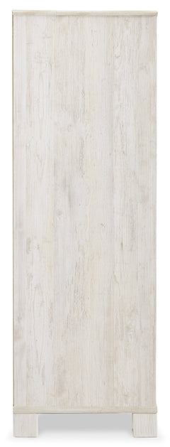 Whitewash, side view of dressing chest - 4