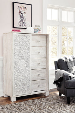 Whitewash, dressing chest in room setting - 5