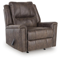 Walnut, complete recliner closed angled view - 5