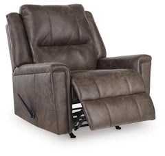 Walnut, complete recliner with footrest extended - 7
