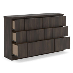 Dark Brown / Dresser, drawers open - 2