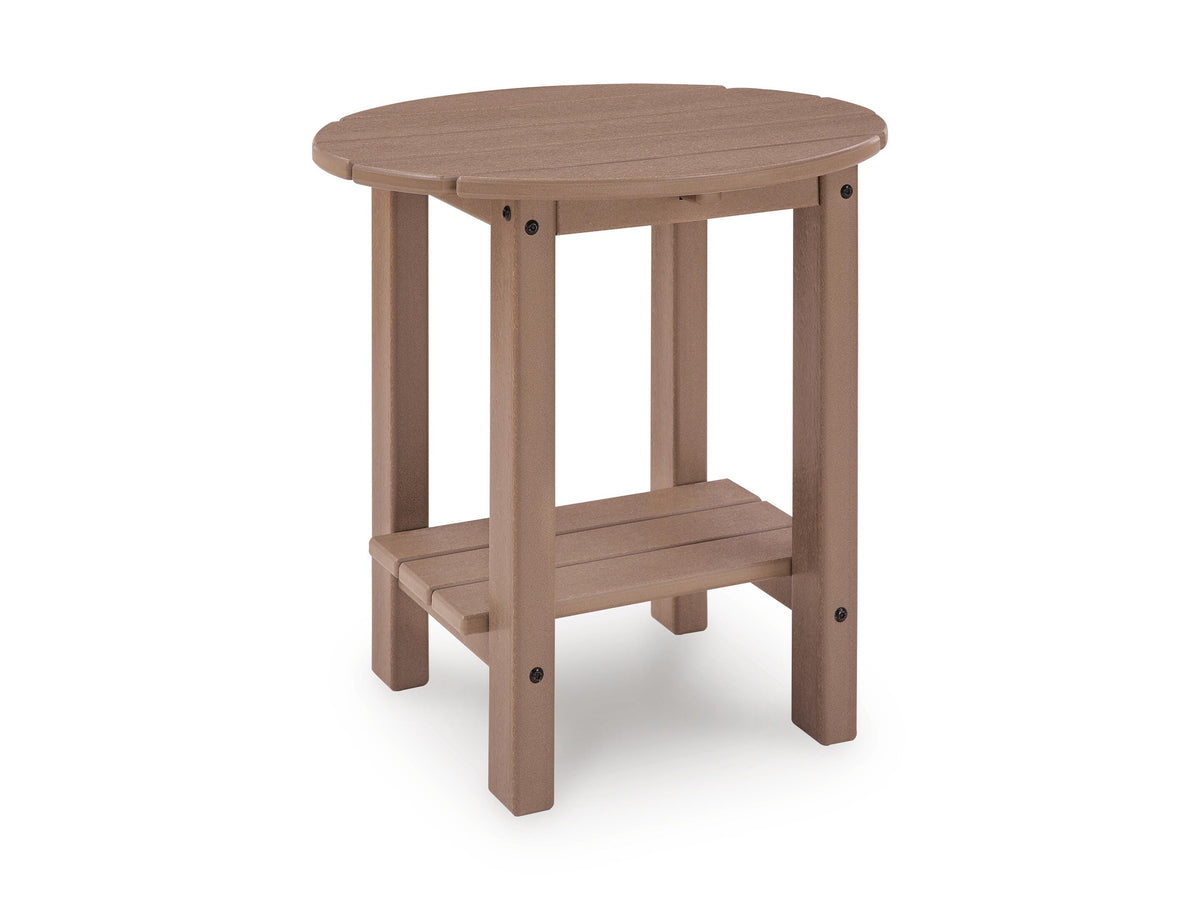 Driftwood / Outdoor Side Table, complete product angled view