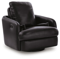 Black, recliner shown with arm cushions removed - 4