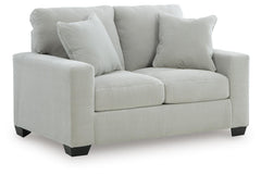 Smoke, complete loveseat angle view - 5