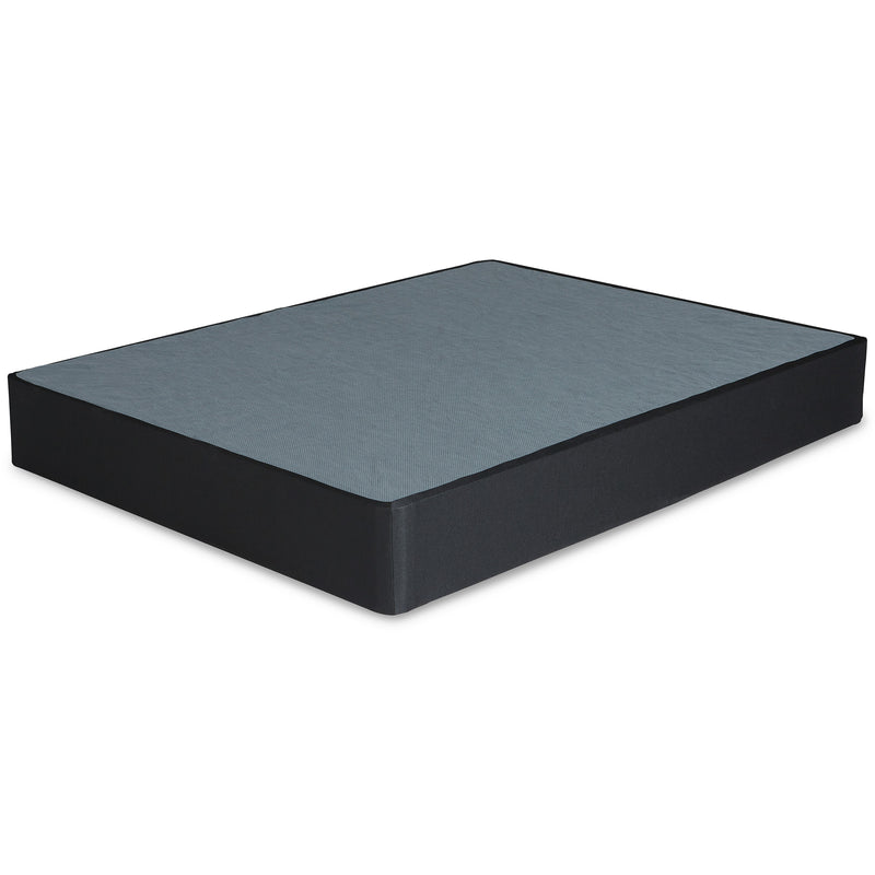 Black Metal Mattress Foundation with Removable Cover