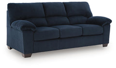 Navy, complete sofa, angled view - 1