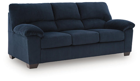 Soft Corduroy Sofa in Navy, Onyx or Sand