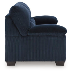 Navy, complete sofa side view - 4