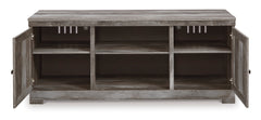 Gray TV stand, product view 2 - 2