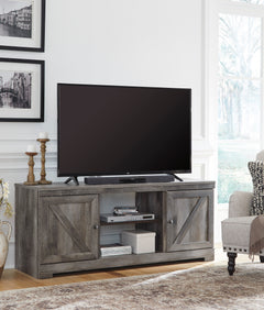 Gray TV stand, product view 5 - 4