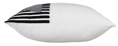Black/White/Honey / Throw Pillow, side view - 3