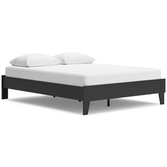Black / Queen, platform bed shown with mattress and bedding, not included - 31