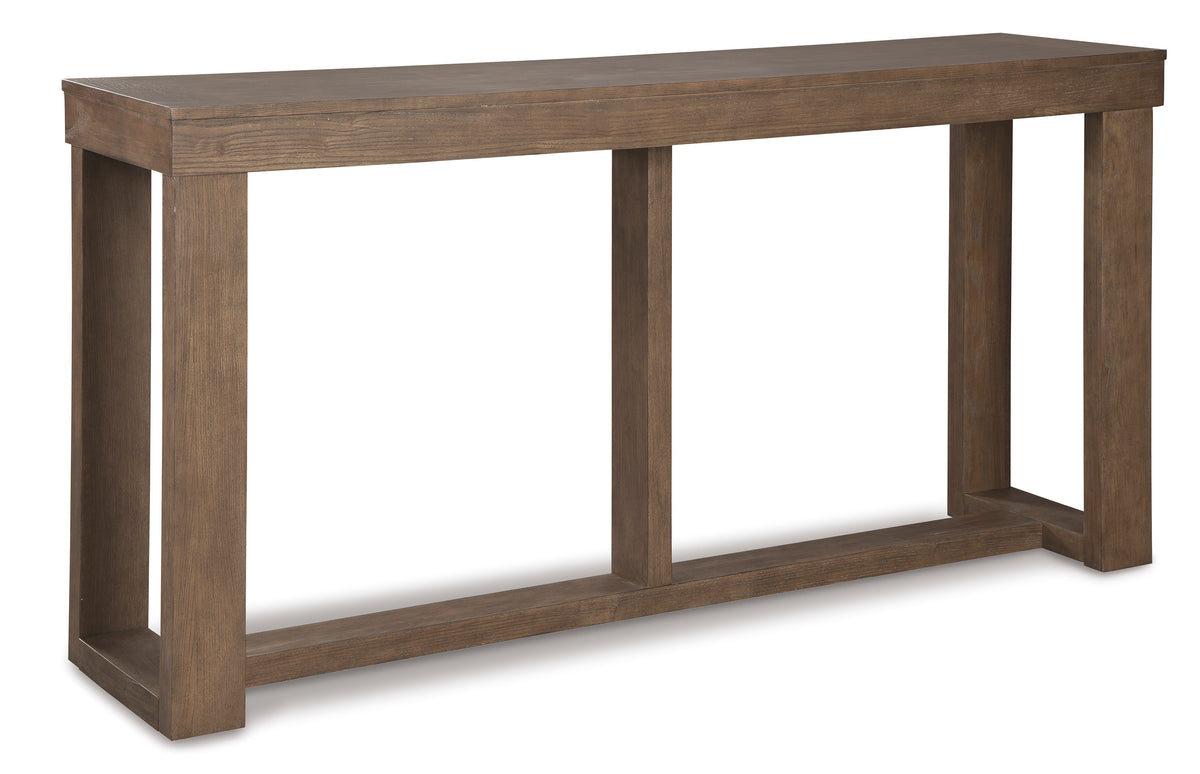 Gray Console Table, full product view