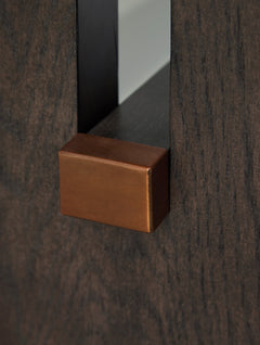 White/Dark Brown Marble-Top Console Table, product view 5 - 5