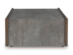 Brown/Gray Eight-Drawer Coffee Table, product view 3 - 3