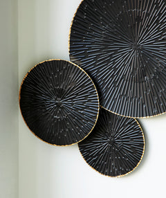 Black/Gold Finish Rhetlen wall decor, product view 4 - 4