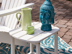 White outdoor end table, product view 5 - 20