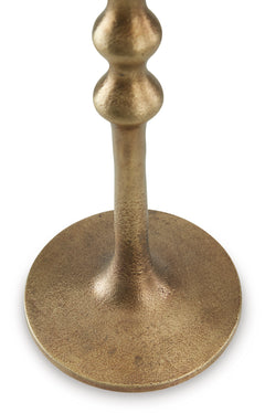 Antique Brass Finish candle holder set, product view 4 - 4