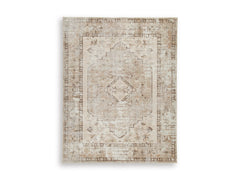 Brown/Beige/Gray 94.38" x 120.75", complete rug product view - 1