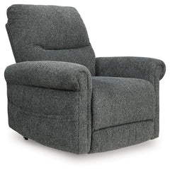 Charcoal, complete recliner angled view - 1