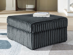 Gunmetal, ottoman in room; accessories excluded - 5