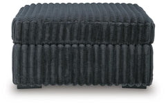 Gunmetal, complete ottoman front view - 6