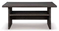 Dark Brown/Beige Outdoor Table, product view 3 - 2