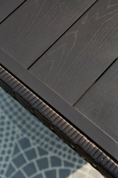 Dark Brown/Beige Outdoor Table, product view 5 - 6