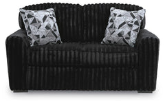 Onyx, complete loveseat, front view - 11
