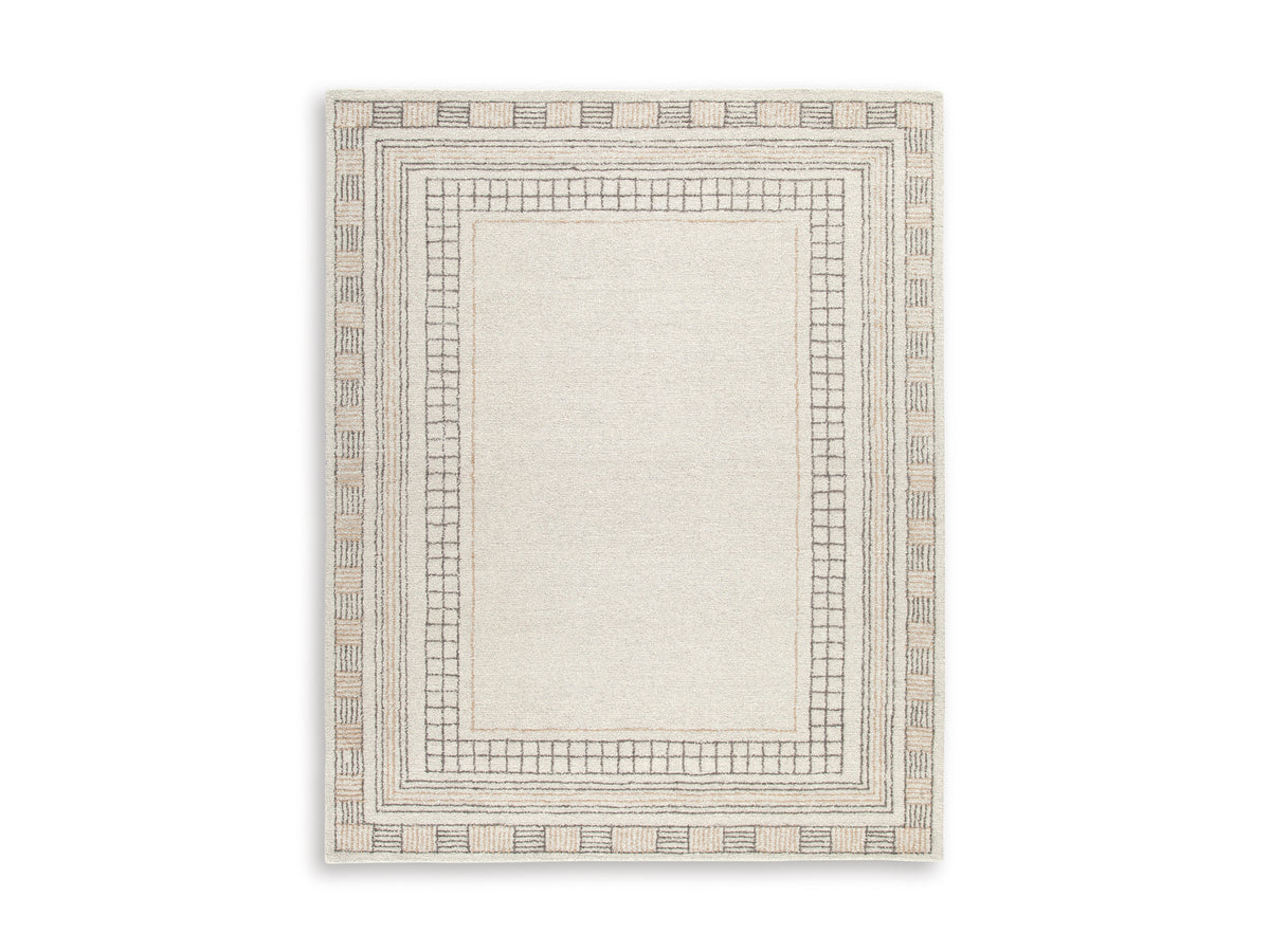 Taupe/Brown 95.75" x 120.13", complete rug product view