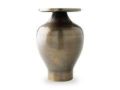 Antique Brass Finish 15.25-inch height vase, product view 3 - 7