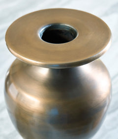 Antique Brass Finish 15.25-inch height vase, product view 4 - 8