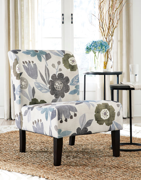Triptis Multicolor Floral Armless Accent Chair