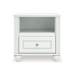 White / Nightstand, front view - 3