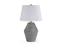 Antique Blue table lamp, full product view - 1