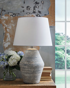 Antique Blue table lamp, product view 2 - 2