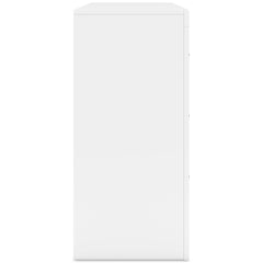 White, side view of dresser - 4