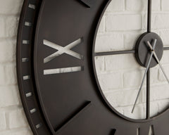 Antique Brown Lytle wall clock, product view 4 - 4