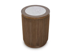 Brown, complete end table alternate view - 3