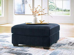 Navy, ottoman in room; accessories excluded - 2