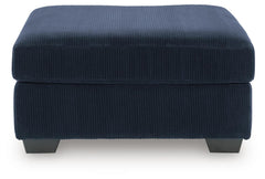 Navy, complete ottoman front view - 3