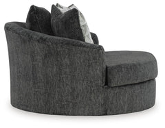 Shadow, side view of complete swivel chair - 2