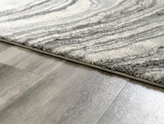 Ivory/Gray 63" x 87", pile and edge detail - 7