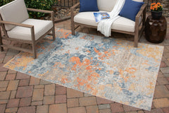 Multi, rug in an outdoor setting - 2