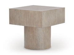 Light Grayish Brown, complete square end table product view - 1
