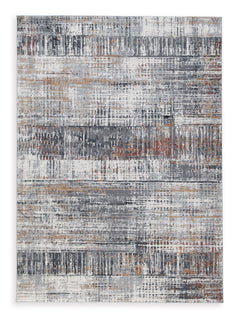 Multi 63" x 87.13", complete rug product view - 1