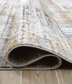 Multi 63" x 87.13", rolled rug backing detail - 4
