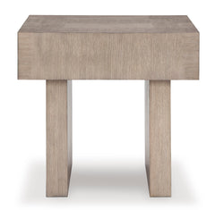 Light Grayish Brown square end table, product view 2 - 2