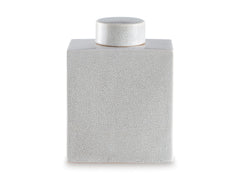 Antique White 11-inch height decorative jar, product view 2 - 2